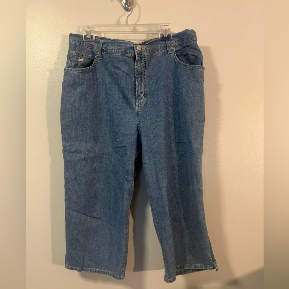 Gloria Vanderbilt Adrienne Vintage Classic Blue Jean Capris Plus size 18W